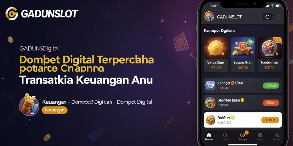 Antarmuka GADUNSLOT yang intuitif untuk transaksi keuangan.