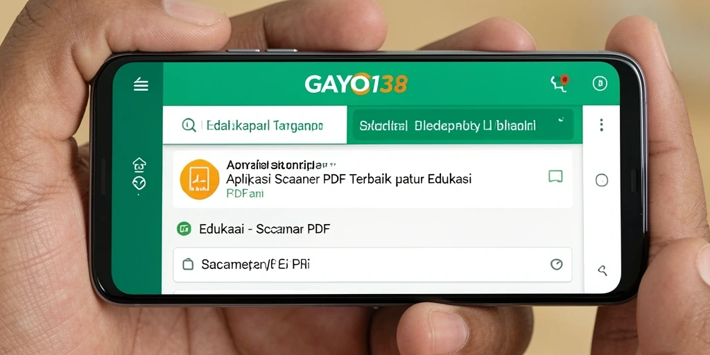 Antarmuka GAYO138 yang intuitif untuk Scanner PDF.