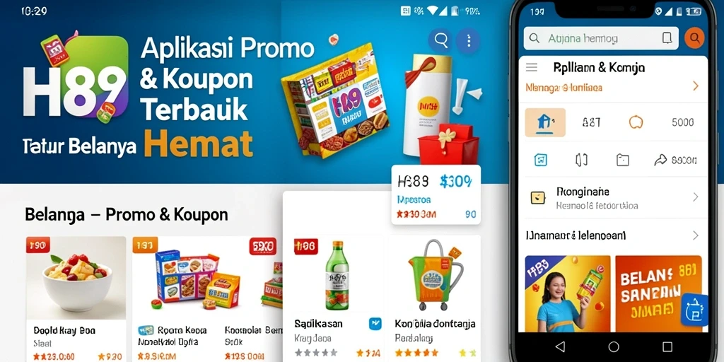 Tampilan antarmuka H89 yang menarik dan mudah digunakan untuk menemukan promo.