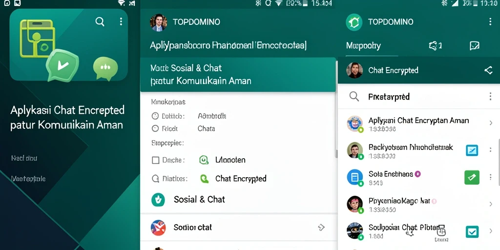 Tampilan antarmuka utama aplikasi TOPDOMINO yang aman dan intuitif.