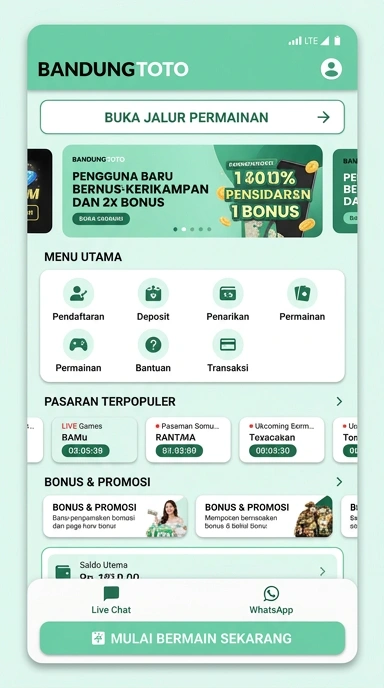 Tampilan link alternatif bandungtoto
